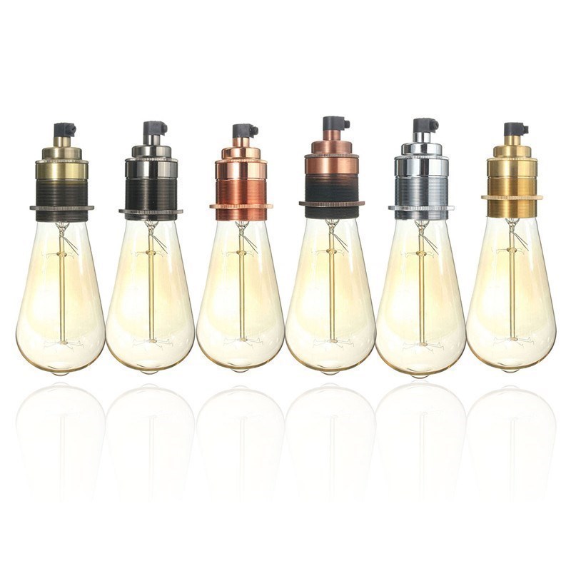Newest E27E26 Base Fitting Retro Vintage Edison Thread Lamp