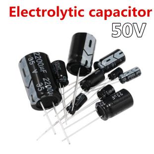 10PCS 50V Electrolytic capacitor 0.1uf 47uf 100uf 220uf 330u