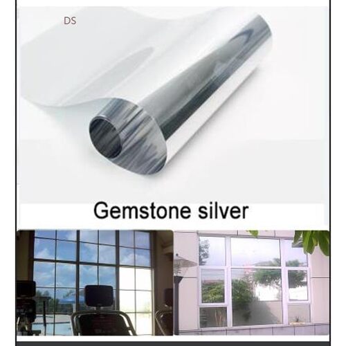 40cmx1m Waterproof Window Film One Way Mirror Silver Insulat