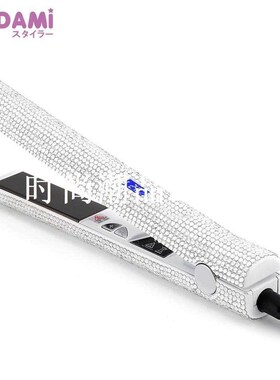 Hair Straightener Flat Iron Hand Made Crystal Diamond With L
