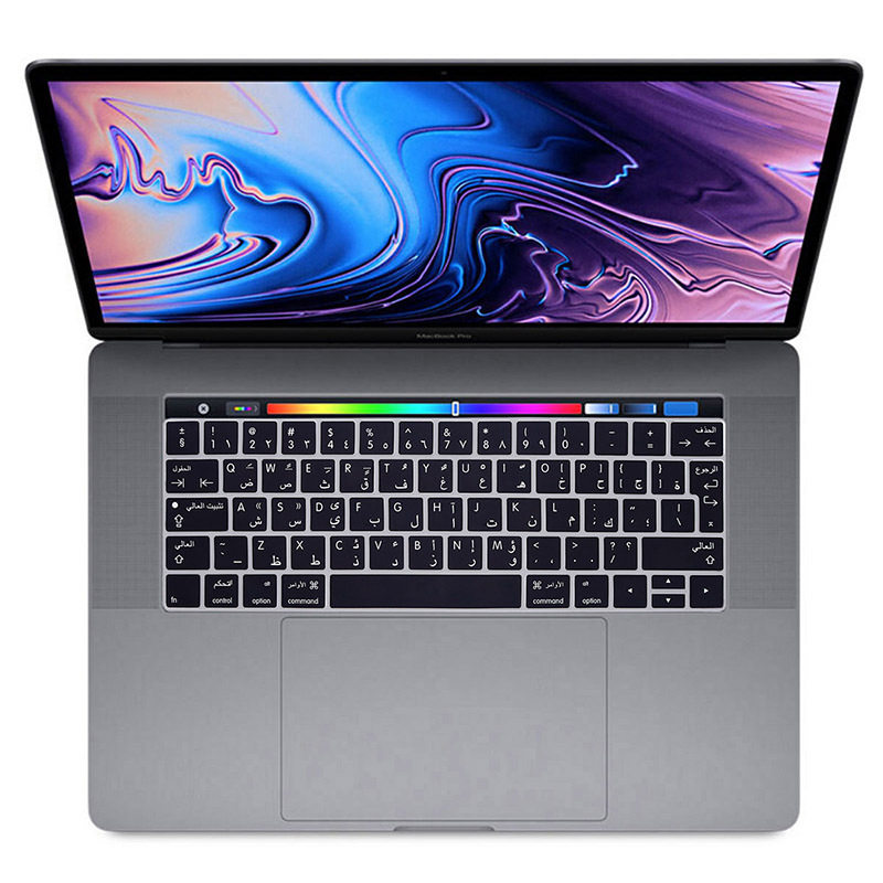 Color Silicone Arabic Keyboard Skin Cover E Version  MacBook - 实物图