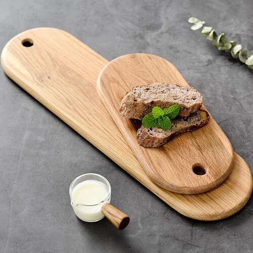 White Oak Bread Serving Board Wood Kitchen Food Chopping Boa