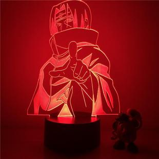 3D LED Night Light Naruto Sasuke Itachi Action Figure 7 Colo