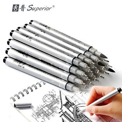Superior 10 PCS Black Pigma Micron Pen Waterproof Hand Draw