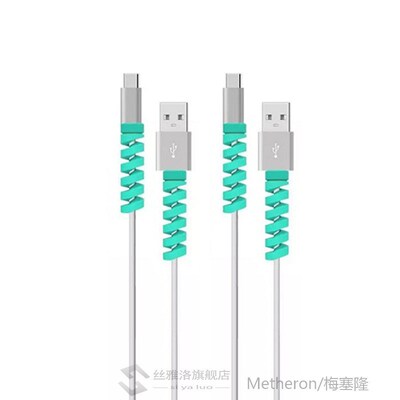 6pcs Free Shipping Cable Protector Silicone Bobbin Winder Wi