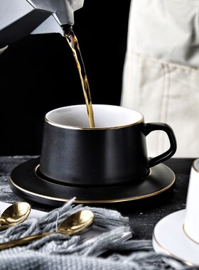 MUZITY Ceramic Coffee Cup And Saucer  Design Porcel