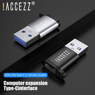!ACCEZZ USB Type C Female OTG Adapter USB 3.0 Male to Type