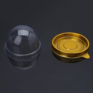 50g Round Moon Cake Trays Mooncake Packaging Box Container H