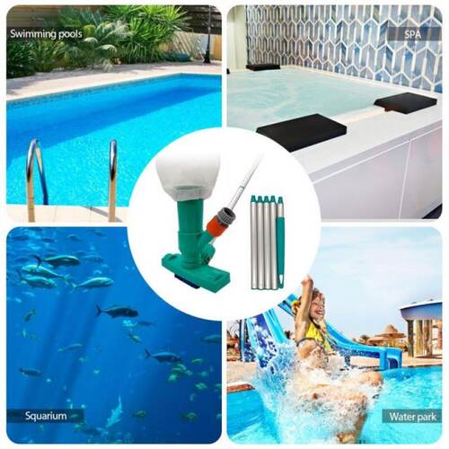 Pool Floor Vacuum, Portable Pool Vacuum With Rods Pool Clean