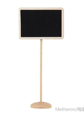 1 PCS Mini Wooden Heart/ Rectangle Shape Blackboard Chalkboa