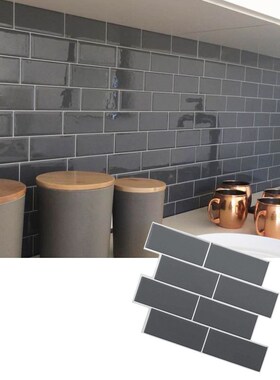 Self Adhesive 3D Brick Subway Tile Peel and stick Wall deca