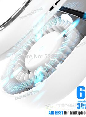 Air Conditioner Neck Fan Leafless Cooler Portable Smart Dual