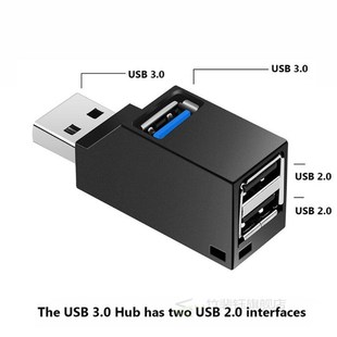 USB 3.0 Hub Extender Adapter Mini Distributor Box 3 Ports fo