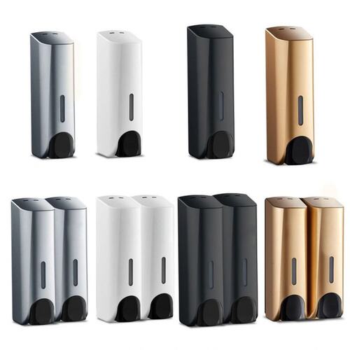 Single Double 380ml Soap Dispenser Wall-mount Shower Bath Sh