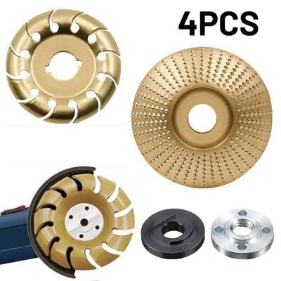 4Pcs Round Polishing Angle Grinding Wheel Wood Sanding Carvi