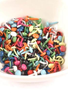 100Pcs 5X10mm Round Brads Metal Crafts Rivets Fastener DIY S