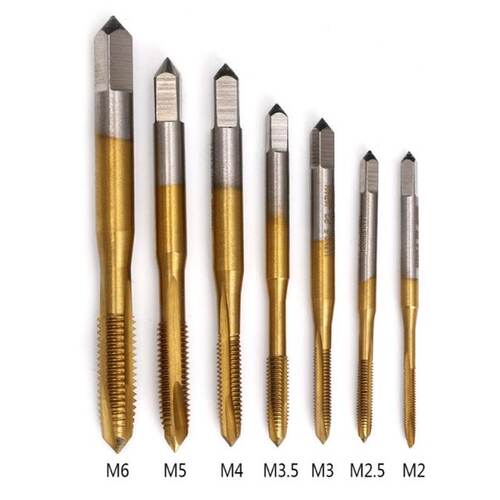 M2/M2.5/M3/M3.5/M4/M5/M6 HSS Metric Straight Flute Thread Sc