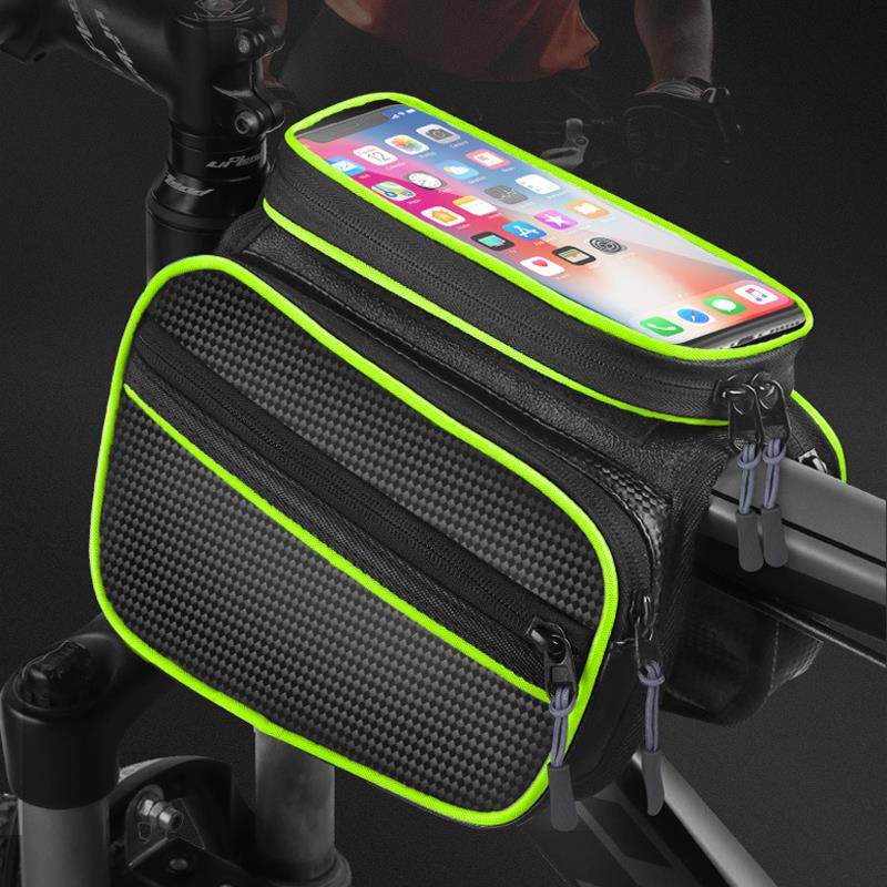 BICYCLE BAG Pannier CYCLING BIKE FRAME Touch Screen IPHONE H