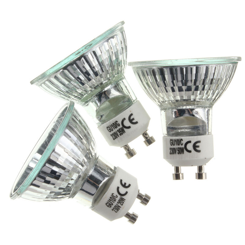 Halogen Bulb GU10 20W 35W 50W Lamp Bulb High Bright 2800K Hi