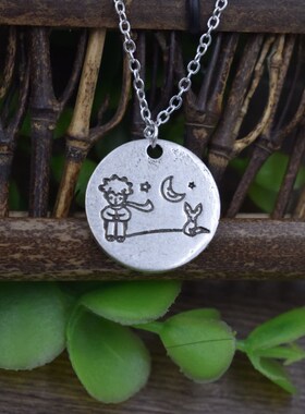 1pcs new Arrival little prince necklace with fox under the