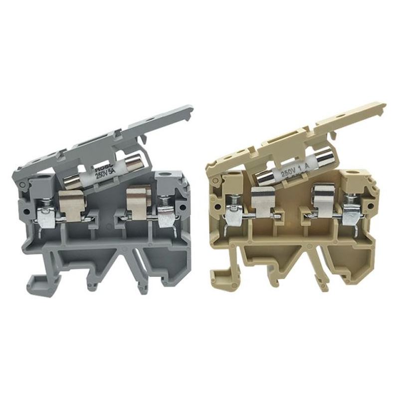 50 PCS 660V ASK1EN Din Rail Modular Connector Screw Fuse Ter