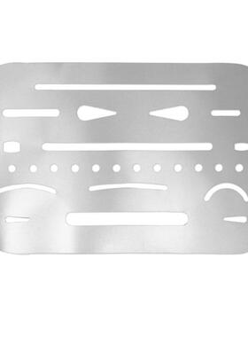 ALLOYSEED Stainless Steel Erasing Shield Hollow Out Drawing