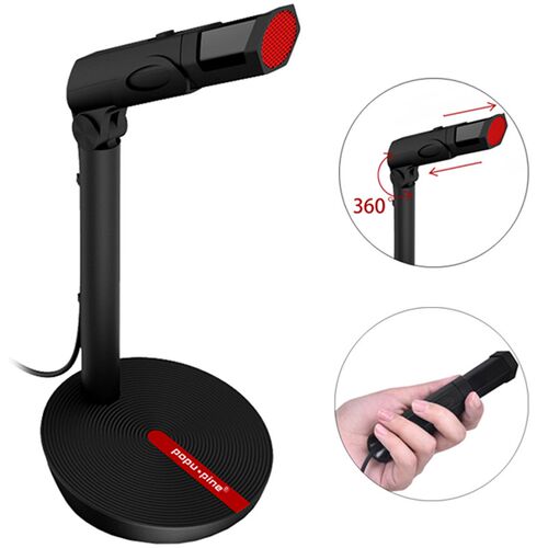 Popu Pine UK USB Wired 3.5mm Condenser Microphone for Compu