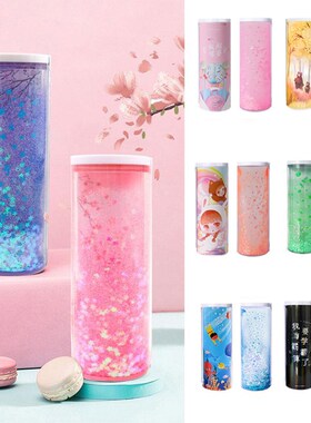 Boy Girls Teenage Pencil Case Stand Up Tranparent  Statione