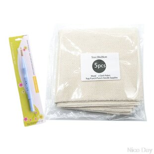 5pcs Monks Cloth Sewing Punch Needle DIY Embroidery Needlewo