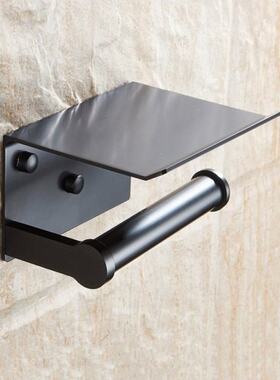 Toilet Paper Holder with Shelf Wall Mounted Mobile Phone Pap