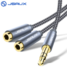 JSAUX Headphone Splitter Audio Cable 3.5mm Male to 2Female