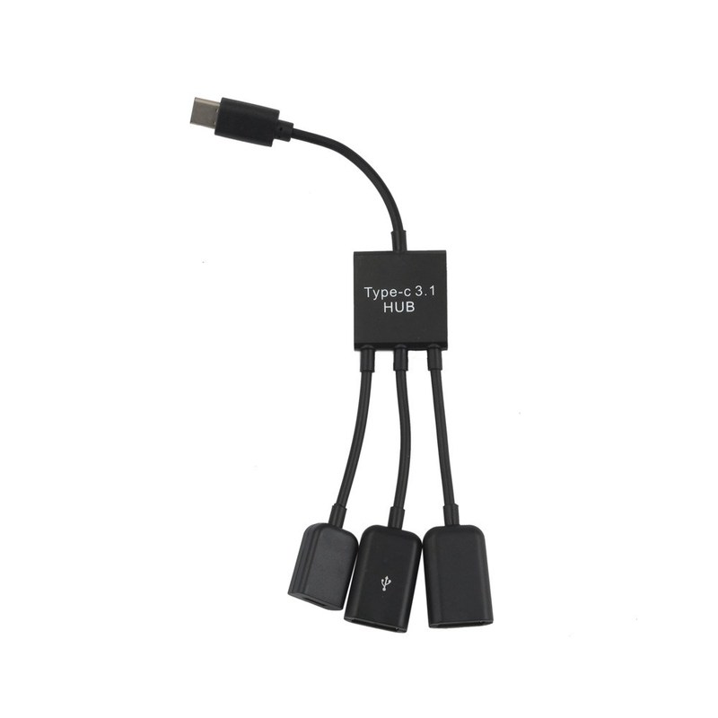 CARPRIE Type C Cable 3 in 1 USB C OTG Host Cable Hub Cord A