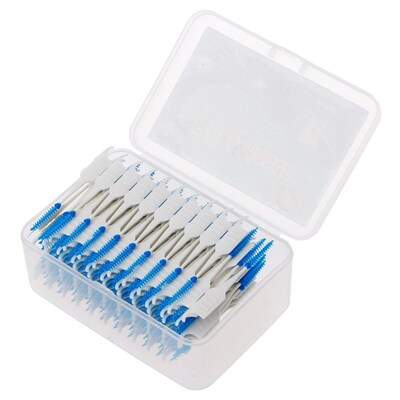 Interdental-Brush Toothpick Silicone Double-Floss-Head Hygie