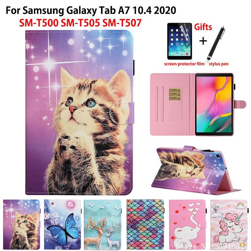 For Samsung Galaxy Tab A7 10.4 2020 Case Cover T500 SM T500 鲜花速递/花卉仿真/绿植园艺 园艺用品套装 原图主图