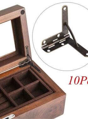 10pcs 90° Angle Wooden Box Supports Hinge 适用于 Small W
