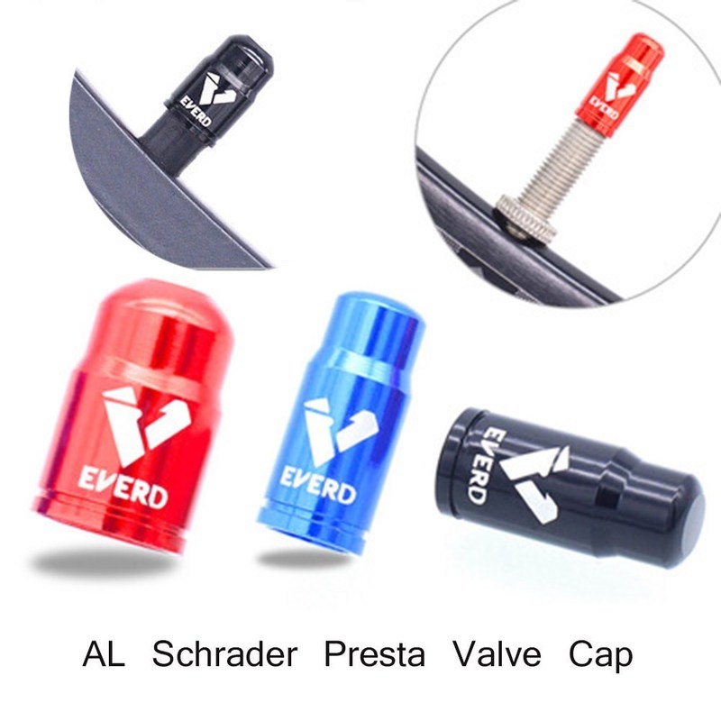 2PCS Bicycle Schrader Valve Cap Bike Presta Valve Cap for Tu