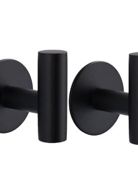 2Pcs Wall Mount Stainless Steel Self-adhesive Towel Hook Sin