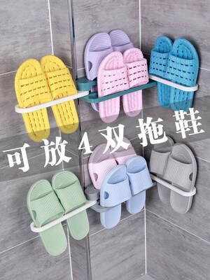 Bathroom folding slipper wearing receives artifact from