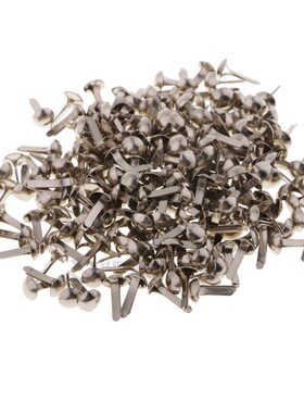 200pcs Mini Decorative Round Head Split Pins Metal Brads Pap