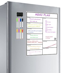 Whiteboard-Calendar Weekly-Planner-Board Refrigerator Fridge