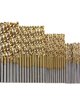 New 50Pcs/Set Twist Drill Bit Set Saw Set HSS High Steel Tit