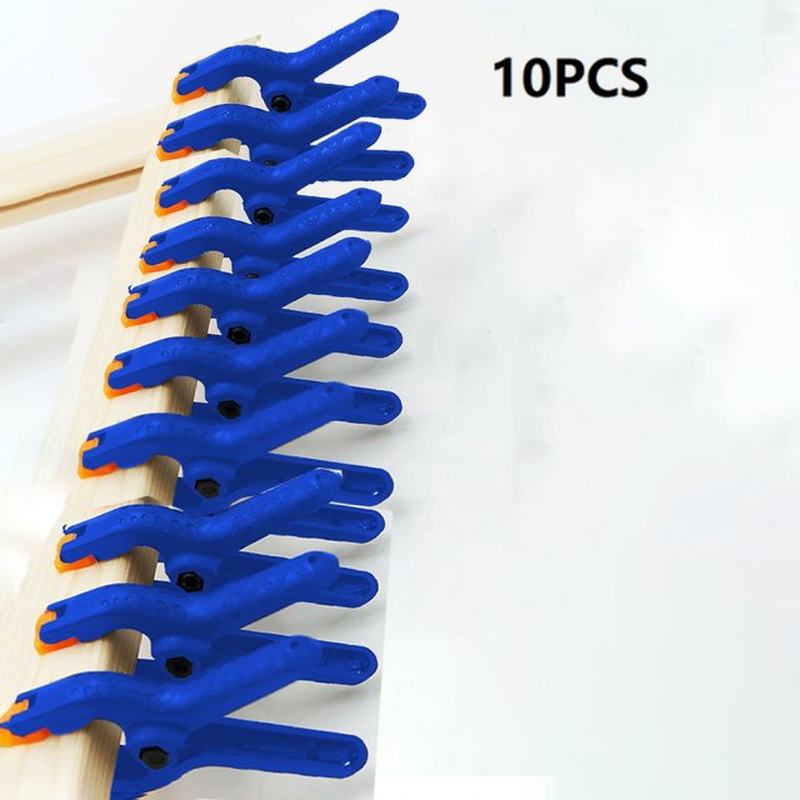 10Pcs 2inch Woodworking Spring Clamps Plastic Nylon Wood Bar