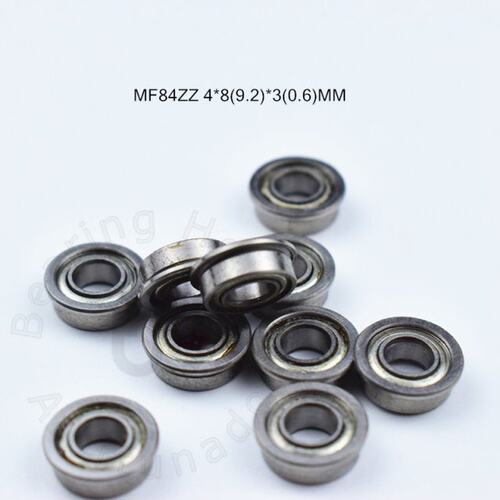 Flange  10pcs MF84ZZ 4*8(9.2)*3(mm) Free shipping chrome ste