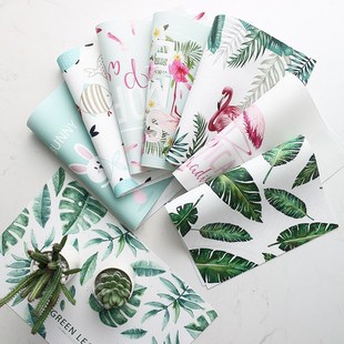 Pad PVC Placemat Table Dining Flamingos Tropical Tableware