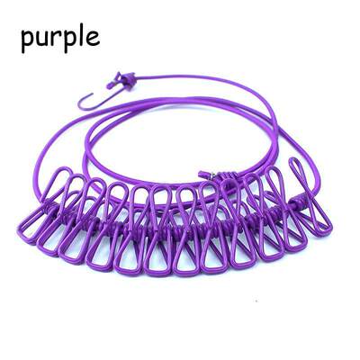 Clothesline Portable Windproof Hanger Drying Rack  With 12 s