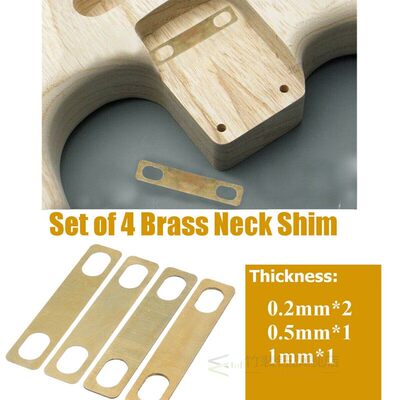 4 Pcs Guitar Neck Shim Connection Heightening Gasket Sound s