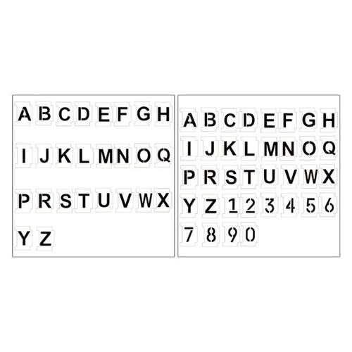 Alphabet Number Stencils 4 Inch 26 Pack Letters Numbers Sten