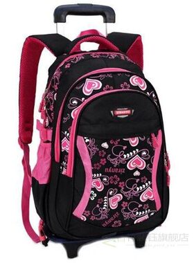 Kid's Travel Rolling luggage Bag School Trolley Backpack