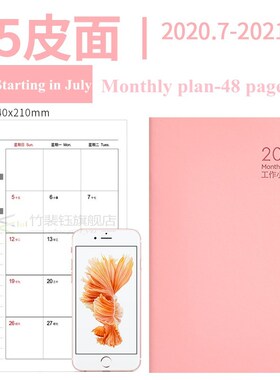 Notebook Planner Agenda 2020 2021 Daily Weekly Monthly  Jour