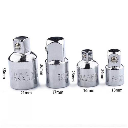 4Pcs 1/4 3/8 1/2 Drive Socket Adapter Converter Air Impac
